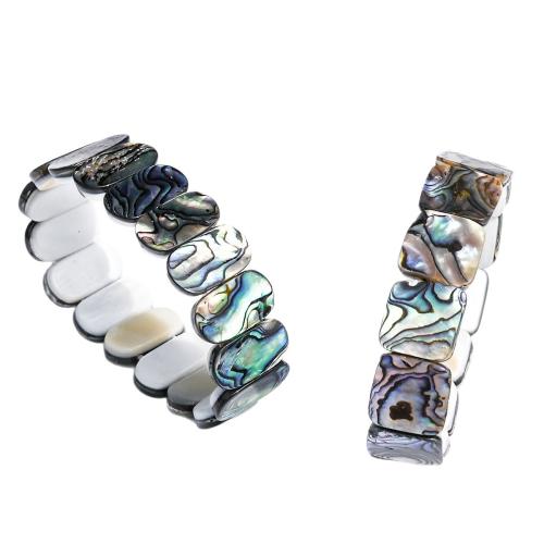 Bracelets de coquille d'ormeau, unisexe & styles différents pour le choix Environ 18 cm, Vendu par PC[