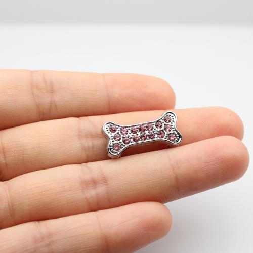 Perles strass en alliage de zinc, Placage, DIY & styles différents pour le choix & avec strass Environ 8mm, Vendu par PC