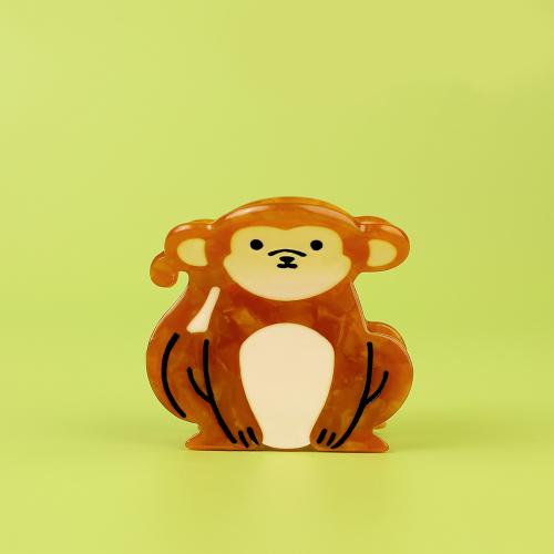 Feuille d'acétate griffes pince à cheveux, singe, fait à la main, bijoux de mode & pour femme Vendu par PC