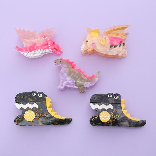 Feuille d'acétate griffes pince à cheveux, Dinosaure, styles différents pour le choix & pour femme, Vendu par PC