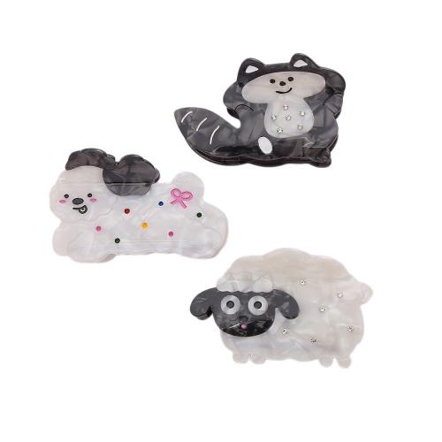 アセテートシート バンスクリップ, アニメーション, かわいい & 異なるスタイルを選択 & 女性用, 売り手 パソコン[