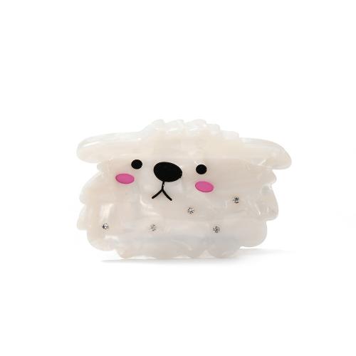 アセテートシート バンスクリップ, イヌ, かわいい & 女性用 & ライン石のある 売り手 パソコン[