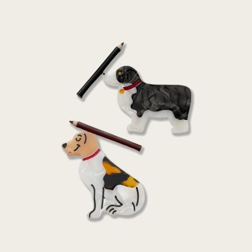 アセテートシート くちばしクリップ, とともに 亜鉛合金, イヌ, かわいい & 女性用, 無色, 売り手 パソコン