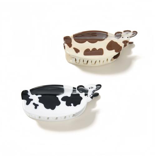 アセテートシート バンスクリップ, ウシ, かわいい & 女性用, 無色 売り手 パソコン[