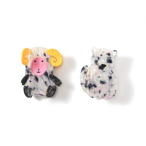 アセテートシート バンスクリップ, アニメーション, かわいい & 異なるスタイルを選択 & 女性用, 売り手 パソコン[