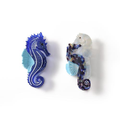 ヘアクロウクリップ, アセテートシート, タツノオトシゴ, かわいい & 異なるスタイルを選択 & 女性用, 売り手 パソコン[