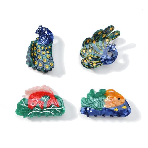 アセテートシート バンスクリップ, アニマル, かわいい & 異なるスタイルを選択 & 女性用, 売り手 パソコン[