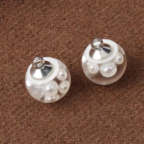 アクリルすねボタン, 樹脂, ラウンド形, DIY, ホワイト, 11.5mm, 50パソコン/バッグ, 売り手 バッグ