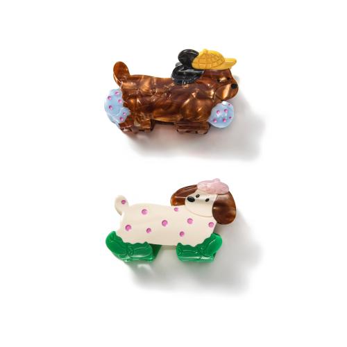 アセテートシート バンスクリップ, イヌ, かわいい & 異なるスタイルを選択 & 女性用, 売り手 パソコン