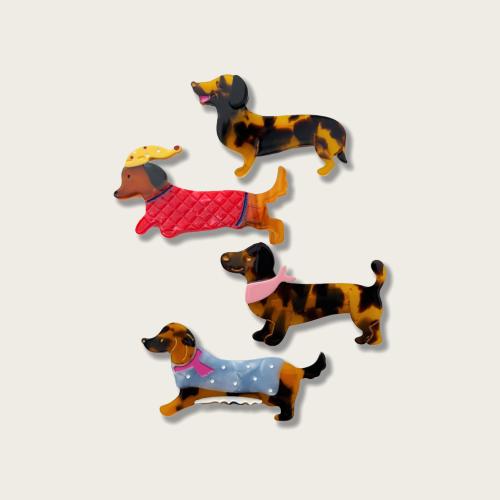 アセテートシート くちばしクリップ, とともに 亜鉛合金, イヌ, かわいい & 異なるスタイルを選択 & 女性用 売り手 パソコン