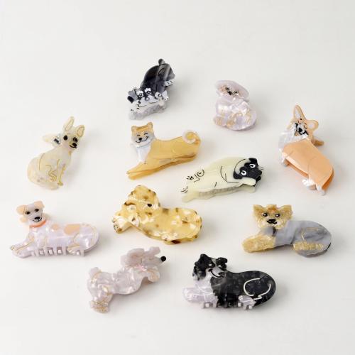 アセテートシート バンスクリップ, イヌ, かわいい & 異なるスタイルを選択 & 女性用, 売り手 パソコン