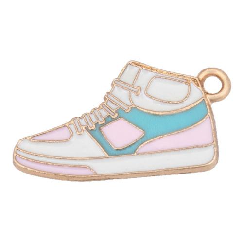 亜鉛合金のエナメル ペンダント, 亜鉛合金, 靴, ゴールドメッキ, DIY, 彩色 売り手 パソコン