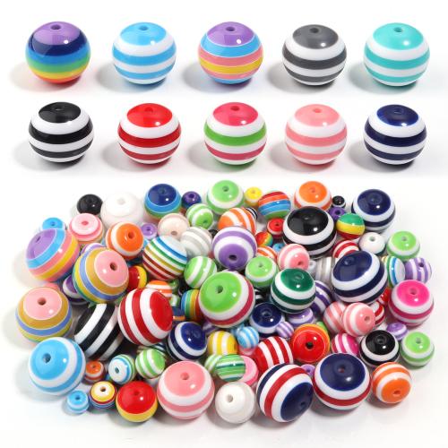 Striped Resin Beads, DIY 