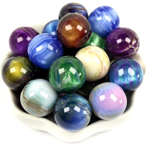 Resin Jewelry Beads, Round, polished, dyed & DIY 16mm 