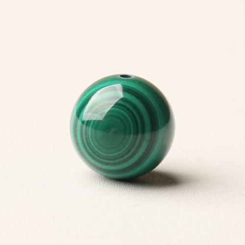 Natural Malachite Beads, Round, polished, DIY 