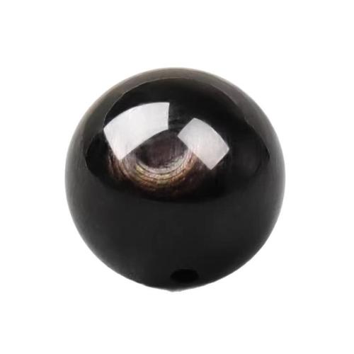 Single Gemstone Beads, Golden Luck Stone, Round, DIY 