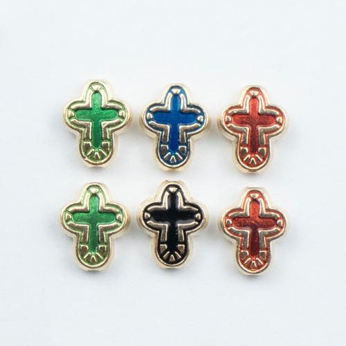 Enamel Zinc Alloy Beads, plated, DIY 