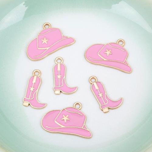 Zinc Alloy Enamel Pendants, plated, DIY 
