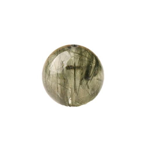 Rutilated Quartz Beads, Round, DIY green 
