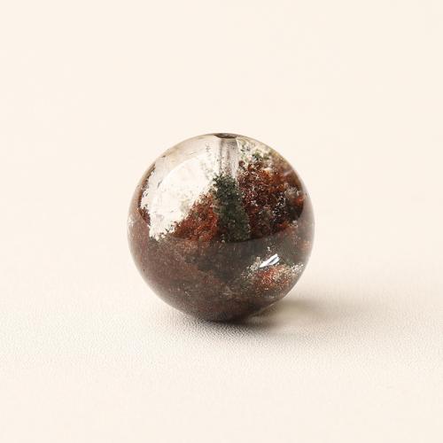 Phantom Quartz Beads, Round, polished, DIY red 