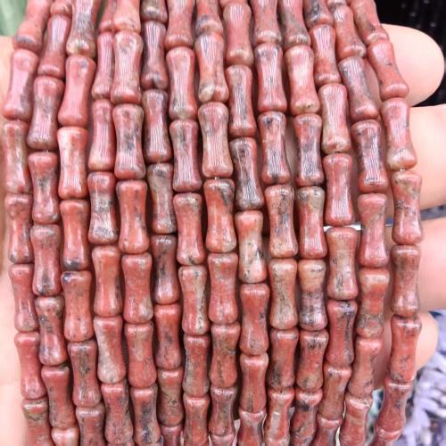 Single Gemstone Beads, Bamboo, polished, DIY Approx 