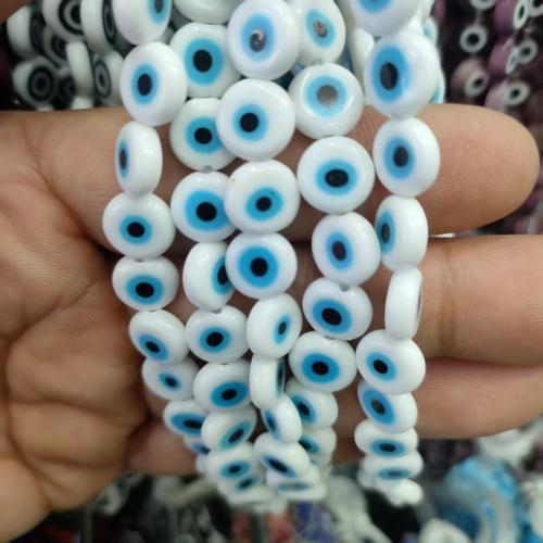 Evil Eye Lampwork Beads, DIY 10mm, Approx 