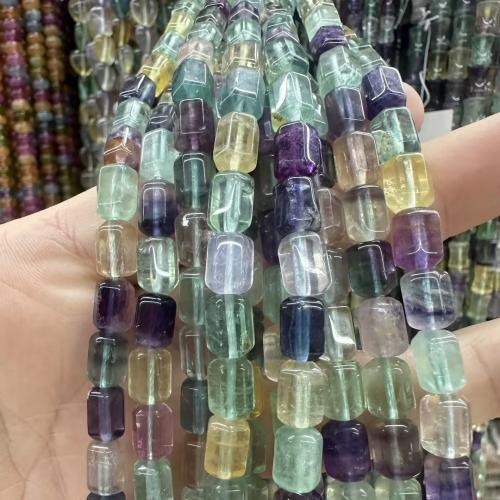 Fluorite Beads, Colorful Fluorite, DIY Approx 38 cm 