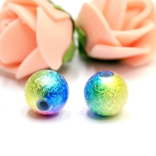 Wunder-Kunststoff-Perlen, Polystyrol, rund, plattiert, DIY & verschiedene Größen vorhanden, keine, 500G/Menge, verkauft von Menge[