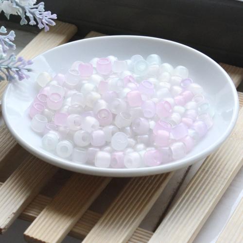 Kunststoff Pony Perlen, Eimer, Spritzgießen, DIY, keine, 6x8mm, Bohrung:ca. 4mm, ca. 2500PCs/Menge, 500G/Menge, verkauft von Menge[