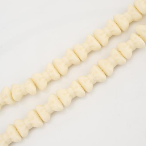 Meer Bambus Koralle Perlen, Schleife, DIY, gelb, 12x9x6mm, verkauft von Strang