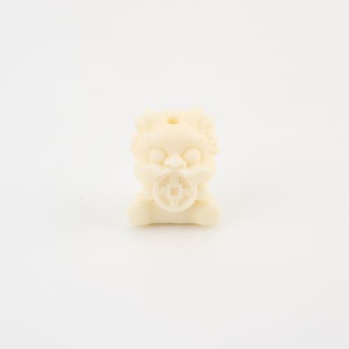 Meer Bambus Koralle Perlen, MonsterUngeheuer, DIY, gelb, 20x15x15mm, verkauft von PC