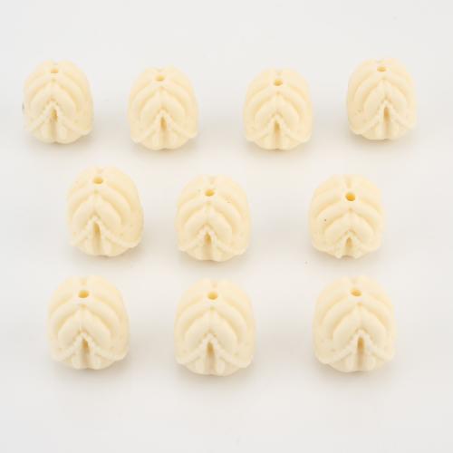 Meer Bambus Koralle Perlen, Hand, DIY, gelb, 18x16x16mm, verkauft von PC