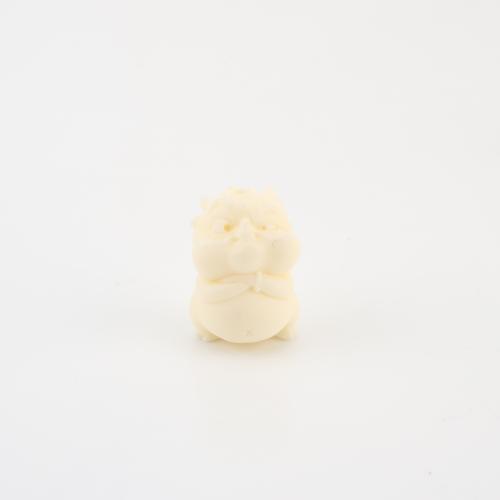 Meer Bambus Koralle Perlen, Drachen, DIY, gelb, 19x13x13mm, verkauft von PC