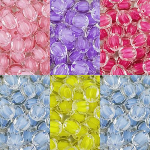 Abalorios en Abalorios de Acrílico, Calabaza, Bricolaje, más colores para la opción, 12mm, agujero:aproximado 2.2mm, 20PCs/Bolsa, Vendido por Bolsa