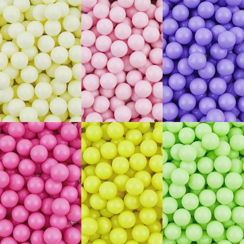 固体アクリル ビーズ, アクリル, ラウンド形, DIY & 異なるサイズの選択 & ノンホール & ソリッドカラー, 無色, 売り手 バッグ