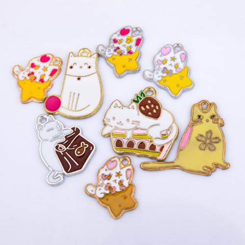 Zink Legierung Emaille Anhänger , Zinklegierung, plattiert, DIY & verschiedene Stile für Wahl, keine, verkauft von PC