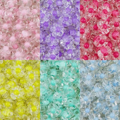 Perlen in Perlen Acrylperlen, Acryl, Blume, DIY, keine, 12x6mm, Bohrung:ca. 2.8mm, 30PCs/Tasche, verkauft von Tasche