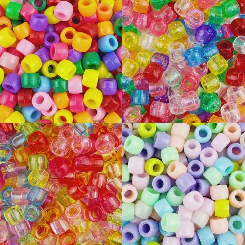 Mixed Acrylic Jewelry Beads, barrel, DIY Approx 4mm 