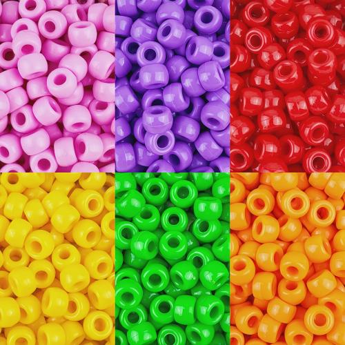 Acrylic Pony Beads, barrel, DIY Approx 4mm 