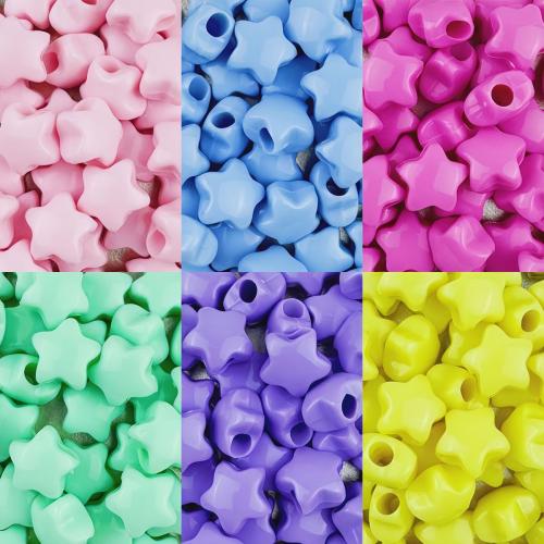 Solid Color Acrylic Beads, Star, DIY Approx 4mm 