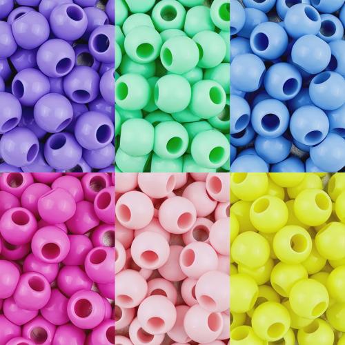 Solid Color Acrylic Beads, Round, DIY 