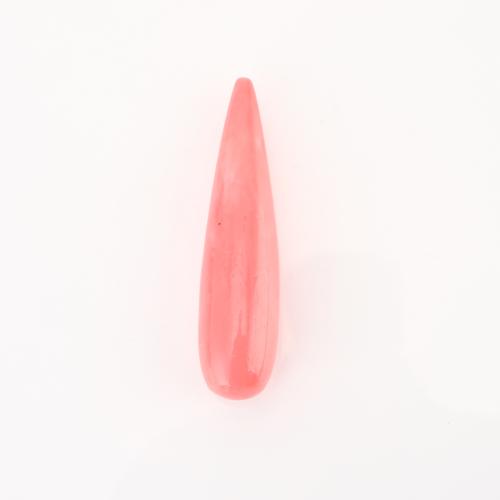 Sea Bamboo Coral Beads, Dyed Bamboo Coral, Teardrop, DIY & half-drilled, pink 