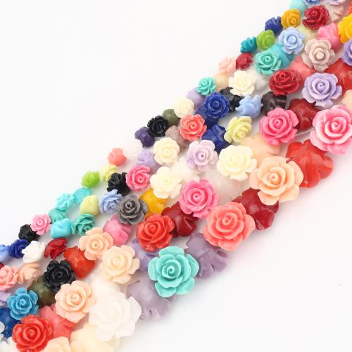 Sea Bamboo Coral Beads, Dyed Bamboo Coral, Flower, DIY mixed colors 