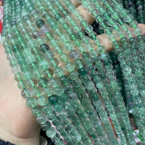 Fluorite Beads, Green Fluorite, Round, polished, DIY Approx 38 cm 