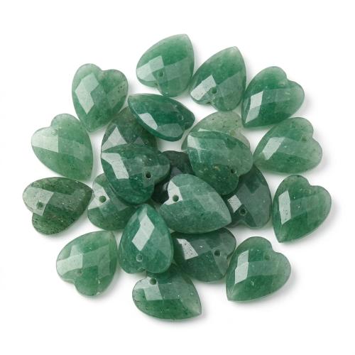 Gemstone Jewelry Pendant, Heart, DIY & faceted 