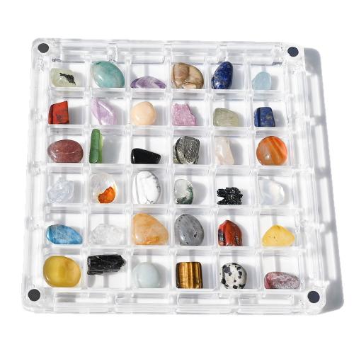 Edelstein Mineralien Specimen, Unregelmäßige, stone size 8-12mm,box size 10x125mm, verkauft von Box