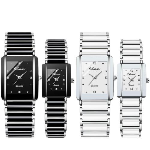 Couple Watch Bracelets, 304 Stainless Steel, with Porcelain, Chinese movement & for couple 