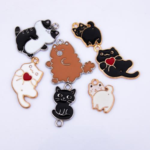 Zink Legierung Emaille Anhänger , Zinklegierung, plattiert, DIY & verschiedene Stile für Wahl, keine, verkauft von PC