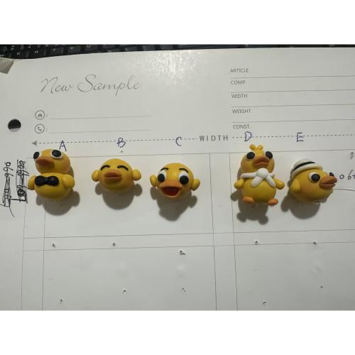 Polymer Clay Jewelry Beads, Duck, DIY Approx 2mm 