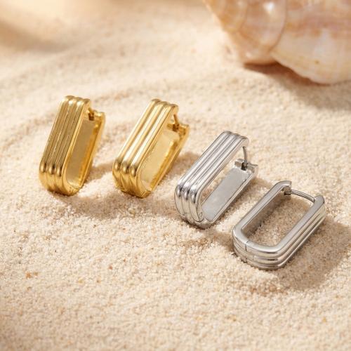 Edelstahl Tropfen Ohrring, plattiert, für Frau, keine, 11x19mm, verkauft von Paar